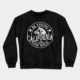 Lion Wild California Vintage Quotes Crewneck Sweatshirt